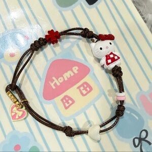 Handmade Hello-kitty String Bracelet